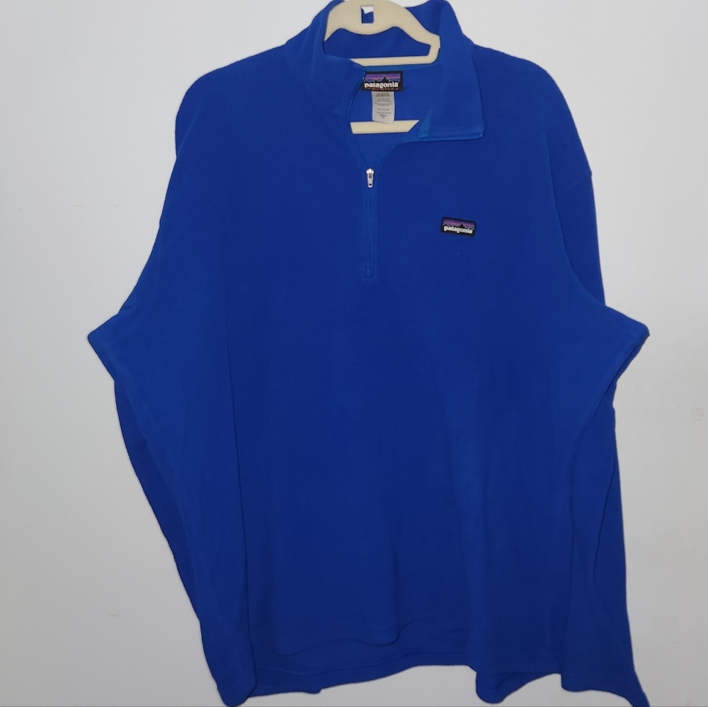 Blue Patagonia Synchilla Quarter Zip Pullover Jacket